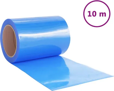 Produktbild von vidaXL Türvorhang Blau 300x2,6 mm 10 m PVC