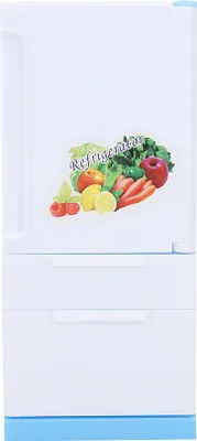 Produktbild von Puppenkühlschrank, Kühlschrankspielzeug, wunderschön umweltfreundlich für Puppen Baby Kinder Kinder