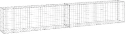Zdjęcie produktu dla Ściana gabionowa z pokrywami, galwanizowana stal, 300x30x50 cm