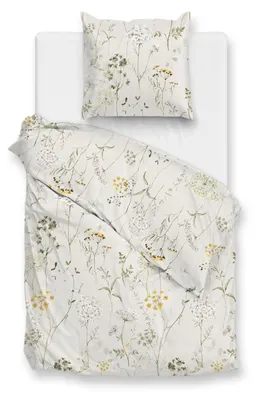 Productafbeelding van Zohome Dekbedovertrek Leontine Natural 140x200-220 cm Katoenflanel