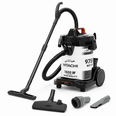 Produktbild von HITACHI CV-975 PW 3in1 Profi-Nass- & Trockensauger, 1600W, 25L Edelstahl-Tank, Allround-Sauger für Haus, Werkstatt & Gewerbe