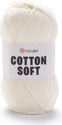 Produktbild von YarnArt Baumwolle Soft 03 Krem: Weiche, langlebige Spitzenwolle für Kinderartikel