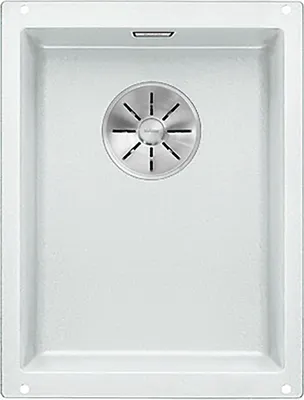 Produktbild von BLANCO SUBLINE 320-U Unterbauspüle / SILGRANIT / Weiß / Stopfen