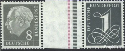 Produktbild von Briefmarken BRD (BR.Deutschland) 1958 Mi WZ15aIV Y II postfrisch