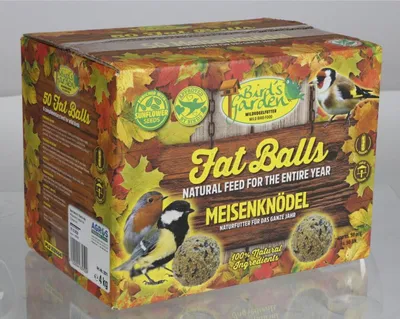 Image de 50 boulettes de 4 kg Birds Garden Nourrir les oiseaux sauvages sans filet plastique