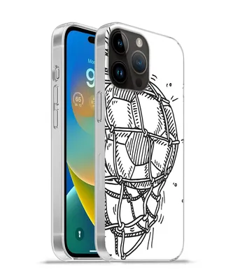 Produktbild von MuchoWow® Handyhülle Schutzhülle Hülle für Apple iPhone 14 Pro - Softcase Eine Illustration eines Fußballschusses ins Tor - Jungen - Mädchen - Kinder Silikon Softcase Handy Hülle - Umschlag