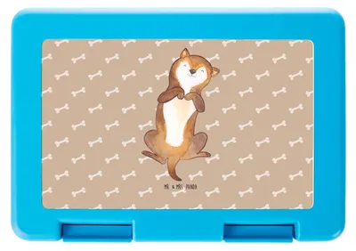Produktbild von Mr. & Mrs. Panda Bento Box Hund Streicheln - Hundeglück - Geschenk, Niedlich, Kraulen, Snackbox, Brotbehälter, Vorratsbehälter, Süß, Hunde, Sprüche, Lunchbox, Bentobox