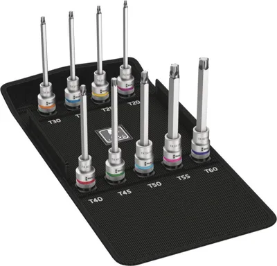 Produktbild von Wera 8767 C TORX HF 3 Zyklop Bitnuss-Satz TORX mit Haltefunkt