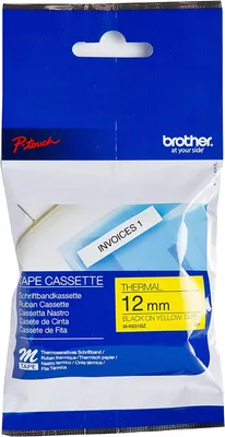 Produktbild von Brother M-K631BZ - Schwarz auf Gelb - Rolle (0,9 cm x 8 m) 1 Kassette(n) nicht-laminiertes Schriftband - für P-Touch PT-55, PT-65, PT-75, PT-85, PT-90, PT-BB4