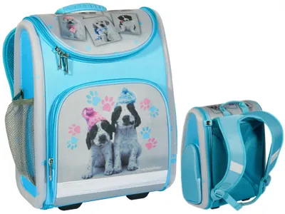 Produktbild von Paso Ergonomischer Schulranzen mit Hunde-Motiv für Mädchen