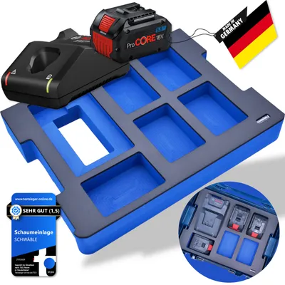 Produktbild von SCHWÄBLE® Schaumeinlage Schaumstoffeinlage f. Bosch Akku-Starter-Set GAL18-20-40