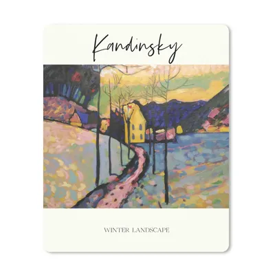 Produktbild von MuchoWow® Mauspad Mousepad Winterlandschaft - Wassily Kandinsky 30x40 cm - Mousepads - Maus Mat - Pad - Mausunterlage - Mausmatten