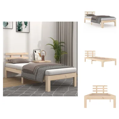Obrázek produktu pro vidaXL Postel z masivu 90x190 cm - Postele a válendy