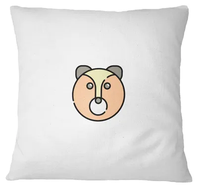 Dekokissenbezug 45x45 cm, Polyester, Weiß, mit Reißverschluss
