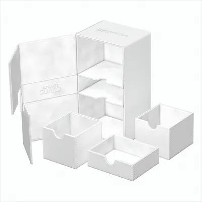 Produktbild von Ultimate Guard Twin Flip`n`Tray 200+ XenoSkin Monocolor Weiß