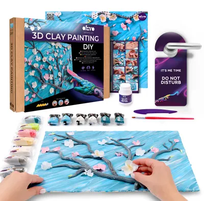 Imagen del producto de Okto Art Set Para Pintar Con Arcilla Almendro En Flor Van Gogh 30x40 Cm