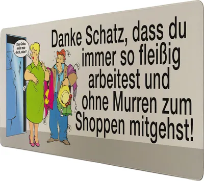 Produktbild von Danke Schatz! Schreibtischunterlage 69x31cm XXL Mauspad