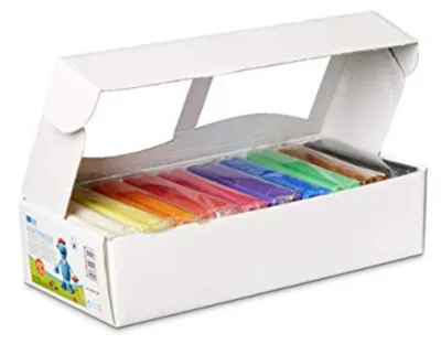Immagine prodotto di Pasta modellabile Becks, confezione grande da 2500 g, 10 confezioni da 250 g ciascuna, 10 colori