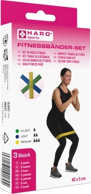 Immagine prodotto di HARO 10189 HARO Set di bande fitness, leggere - medie, set di 3