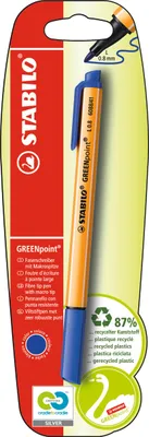 Produktbild von Umweltfreundlicher Filzstift - STABILO GREENpoint - Einzelstift - blau