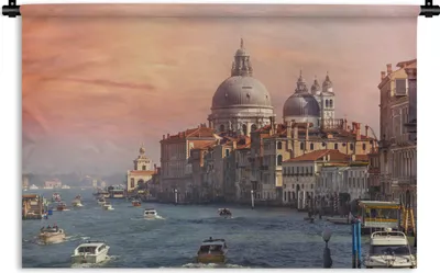 Produktbild von MuchoWow® Wandteppich Wandbehang Italien - Venedig - Canal Grande 60x40 cm Tapisserie Dekoration Wandtuch - Wanddekorationen
