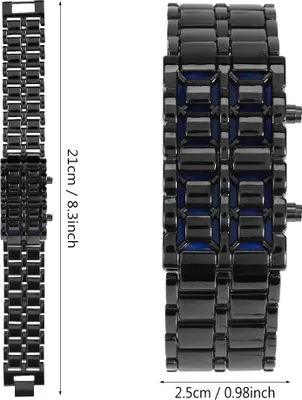 Produktbild von Armbanduhr, LED-Armbanduhr, elektronische Armbanduhr, LED-Beleuchtungsarmbanduhr, Stahlarmbanduhr, kreative Uhr, Paaruhr