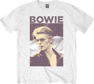 Produktbild von David Bowie T-Shirt Smoking Uni White M