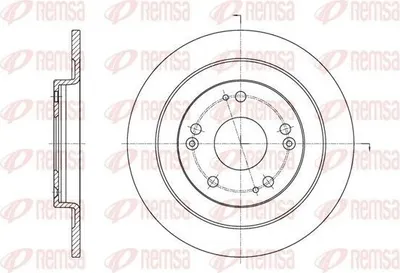 Produktbild von 2x REMSA Bremsscheibe 61654.00 hinten für HONDA CIVIC IX (FK) 276mm 31 7mm 276mm