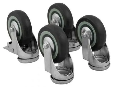 Image de Roues pour caisson en aluminium, lot de 4 pièces