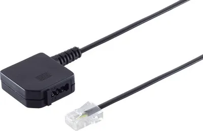 Produktbild von helos Adapter RJ45-8P4C Stecker/TAE Universalbuchse