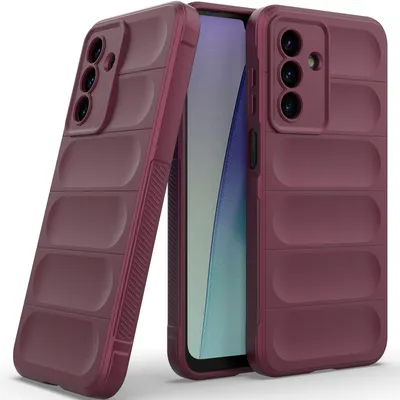 Produktbild von Handyhülle für Samsung Galaxy A17 5G/4G Weich TPU Silikon Stossfest Anti-rutsch Hülle bordeaux