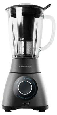 Standmixer 1,8 L, 1500 W, Titan-Klingen, 5 Stufen, Schwarz