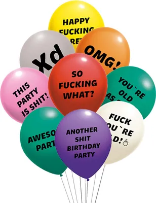 Produktbild von Luftballons Lustig Lustig Frech GEBURTSTAG 9St