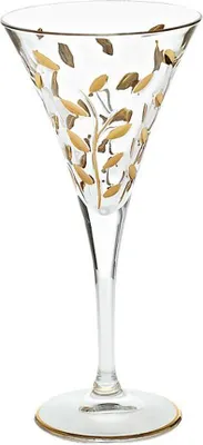 Produktbild von Weinglas mit Goldkranz "Edelrausch" (150ml)