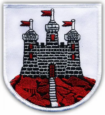 Produktbild von Patchion Coat of arms of Edinburgh - shield - Self-Adhesive Backing - Embroidered Patch/Badge/Emblem