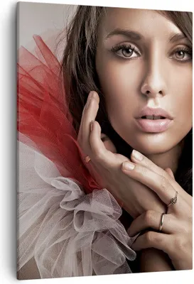 Produktbild von Bild auf Leinwand - Leinwandbild - Einteilig - Schönheit kleid mode modell - 50x70cm - Wand Bild - Wanddeko - Wandbilder - Leinwanddruck - Wanddekoration - Leinwand bilder - Wandbild - PA50x70-2137