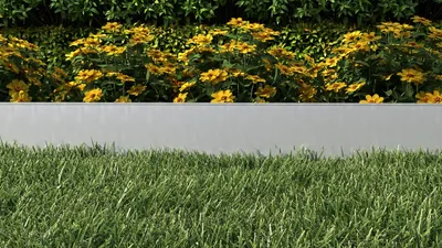 Produktbild von YZNAHRE Rasenkante Metall 15M Beeteinfassung Beetumrandung Verzinkt mit Gezackte Kanten Metall Mähkante Palisade Gartenzaun Höhe 15cm, Silber