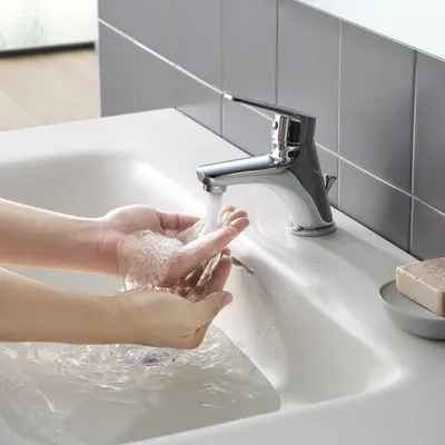 Produktbild von CECIPA Einhebel-Waschtischmischer Wasserhahn mit Ablaufhebel Messing verchromt