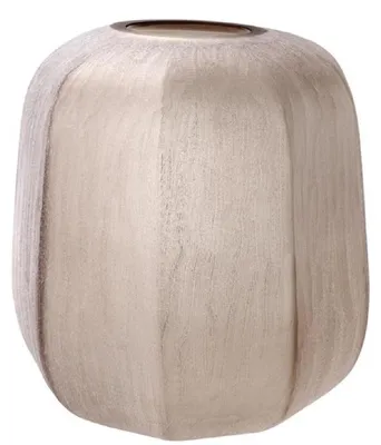 Produktbild von Casa Padrino Luxus Vase Sandfarben Ø 33 x H. 32 cm - Luxus Wohnzimmer Dekoration