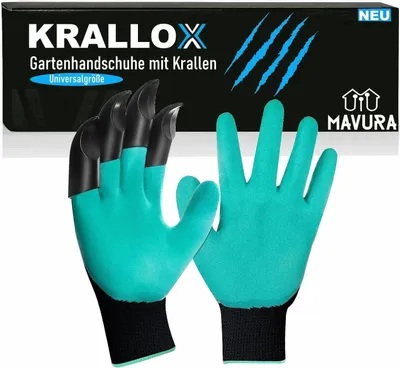 Produktbild von KRALLOX Gartenhandschuhe mit Krallen Krallenhandschuhe zum Graben Universalgröße