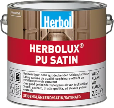 Produktbild von Herbol Herbolux Polyurethan Satin 2,5l, weiss