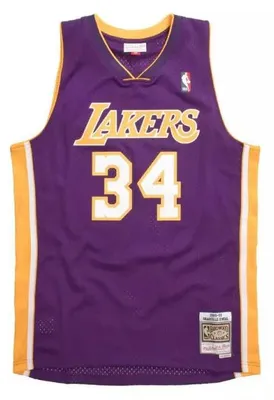 Image de Maillot NBA Shaquille O'Neal Los Angeles Lakers 1999-00 Hardwood Classics Mitche