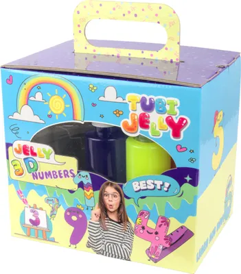 Zdjęcie produktu dla Tuban Tubi Jelly Set, Modelina dla dzieci, 3 lat(a), Żelowy, Wielobarwny
