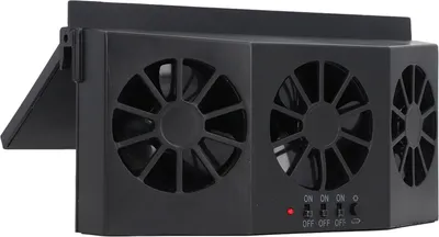 Obrázek produktu pro Ventilátor výfuku auta Solární cirkulační ventilátor Ventilátor okenního ventilátoru auta pro odstranění zápachu Odvod tepla Černý
