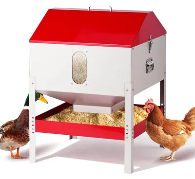 Hühnerfutterautomat, 60 l, 40x40x50 cm, 9 kg