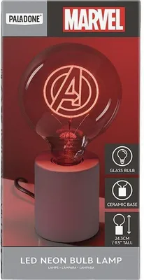 Obrázek produktu pro Paladone Avengers Neon LED stolní světlo Logo 24 cm