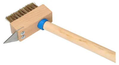 Produktbild von ® Fugenbürste 40 mm mit Stahlborsten Unkrautbürste Fugenreinigung Stahlbürste Fugenkratzer mit Stahlborsten für Pflasterstein mit Stiel 120 cm