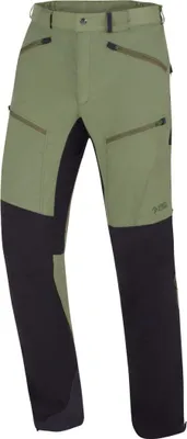 Fraser Hose von DirectAlpine; grüne Softshellhose für Herren mit mehreren Taschen.