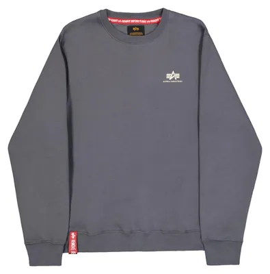 Produktbild von Alpha Industries Basic Sweater Small Logo Sweatshirt für Herren Greyblack
