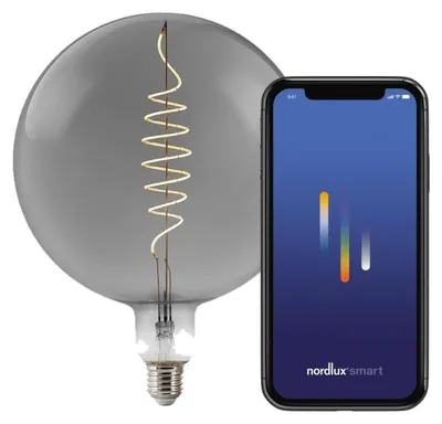 Immagine prodotto di NORDLUX E27 Lampadina intelligente dimmerabile a fumo grande con Bluetooth